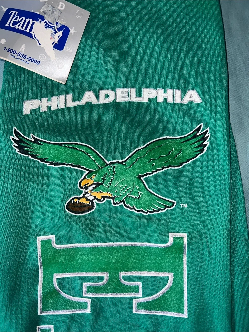 Vintage Philadelphia Eagles Kelly Green Sweatpants New With Tags Size XL
